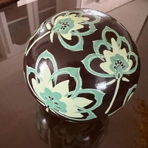 Vintage Ceramic Hand Painted Decorative Ball